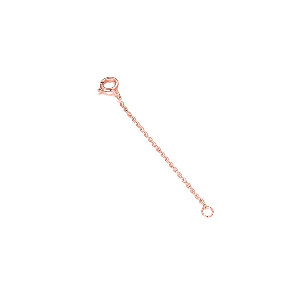 SISGEM Chain Extender for Necklace, 9ct Solid Gold Necklace Extendsion Bracelet Extender, for Anklet Choker (2inch)