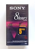 Sony T-160 8 Hours In EP Mode Blank Video Cassette - 5-Pack