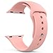 MoKo Apple Watch Band Series 1 Series 2, Soft Silicone Replacement Sports Band for 38mm Apple Watch 2015 & 2016 All Models, Vintage ROSE (Not fit 42mm Versions)