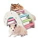 kathson DIY Hamster Rainbow Play Bridge Seesaw Rat Exercise Natural Funny Hamster Nest Toy for Syrian/robo/Mouse/Djungarian/Dwarf Hamster Mic and Small Animal