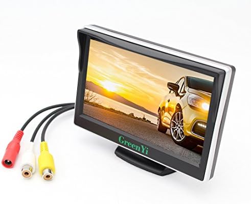 5 Inch Digital TFT LCD Color Car Rear View Monitor Screen for Parking Backup Camera In-visor Video Display, 480x240 Pixel
