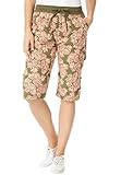 Women's Plus Size Shorts With Convertible Tabs