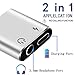 Headphone Adapter for iPhone 8 3.5mm Splitter Jack Dongle Charger for iPhone7/7Plus/X/10/XSmax Earphone 3.5mm Adaptor Cable AUX Audio&2 in 1 Headphone for Music and Charge Support iOS 12 Silvethumb 1