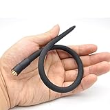 Length 35cm Handled Urethral Stretching Bladder Toys Relieve Stress Toys For Men Relaxing (5.5mm(dia), black)