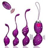 Kegel Balls for Tightening, Hizek 5 in 1 Kegel Exercise Weights-Ben Wa Balls for Girls & Women, Doctor Recommended for Bladder Control and Tightening&Regain Confidence(Purple)