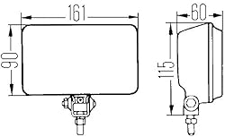 HELLA 005860231 450 DRIVING LIGHT (CLEAR LENS) H3