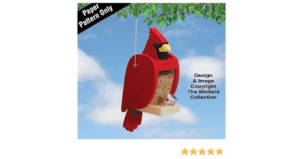 Amazon Com Cardinal Bird Feeder Pattern Arts Crafts Sewing