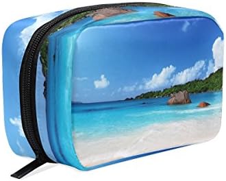 LORVIES Beach Tropical Paradise Cosmetic Pouch Clutch Makeup Bag Travel Organizer Case Toiletry Pouch for Women
