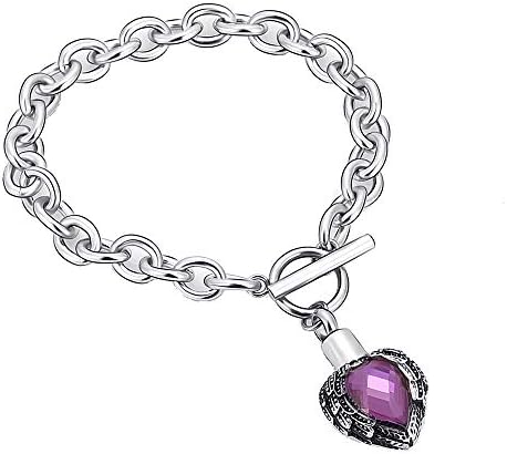 constantlife Feather Mother Heart Cremation Urn Bracelet Memorial Ashes Keepsake Chain Bracelets ash Holders Jewelry