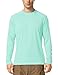 baleaf Men's Sun Protection Shirts UV SPF T-Shirts UPF 50+ Long Sleeve Rash Guard Fishing Running Quick Dry Light Green Size XL