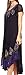 Sakkas B009 Batik Hindi Cap Sleeve Caftan Dress / Cover Up - Eggplant - One Size