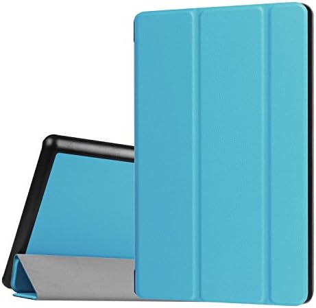 Walle Shop All-New Fire 7 Tablet Case Slim Fit Lightweight Fold Stand Smart with Auto Wake / Sleep Featured for the New Fire 7 (7th Gen, 2017 release Only) ,sky blue