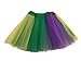 Rush Dance Colorful Ballerina Girls Dress-Up Princess Costume Recital Tutu (Kids 3-8 Years, Yellow/Purple/Kelly Green (Mardi Gras))