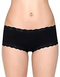 Hanky Panky Organic Cotton Boyshort with Lace