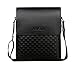 Alena Culian Business Man Bag Classic Plaid Design Men Messenger Bag Shoulder Bag(black)
