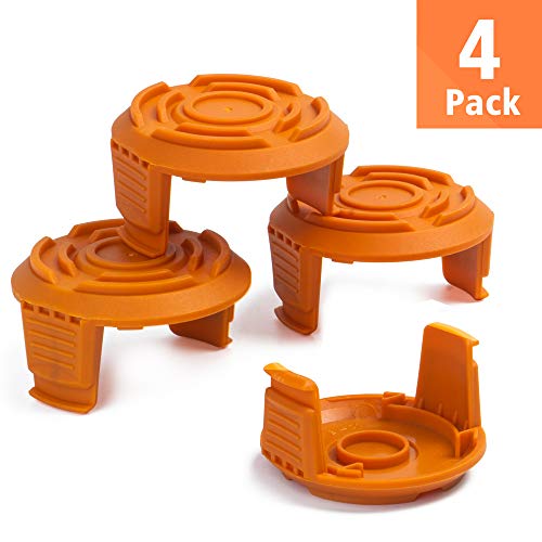 FutureWay Replacement Trimmer Spool Cover Cap for Worx (Pack of 4)