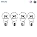 Philips LED Dimmable A19 Soft White Light Bulb with Warm Glow Effect 480-Lumen, 2700-2200-Kelvin, 6-Watt (40-Watt Equivalent), E26 Base, Clear, 4-Pack