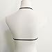 BEAUTYVAN Bra Crop Top, Women Hollow Translucent Underwear Wrapped Chest Sheer Lace Vest Strap Lingerie Black