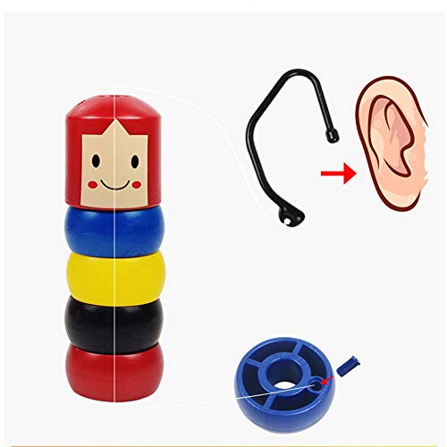 AKEROCK 2 Pack Immortal Daruma, Unbreakable Wooden Man Magic Toy, Christmas Magic Funny Toy Stage Magic Props for Boys and Girls Friends