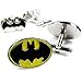 kilofly Cufflinks Combo [Set of 2 pairs] - Double Batman, with Velvet Gift Box