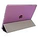 BESDATA Smart Cover,Case for 2014 Apple iPad Air 2, Ultra Thin Magnetic Smart Cover & Translucent Back Case with Auto Wake/Sleep + Screen Protector + Cleaning Cloth + Stylus, Purple