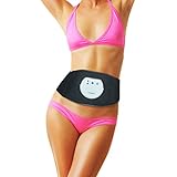 Famidoc Waist Trimmer Ab Belt - FDA Cleared FDES107(Newest Gel-free Permanent Use Silicon Electrodes Technology) Ab Trainer Workout Belt EMS Unit for Weight Loss,Slimming ,Tone,Strengthen the Muscles
