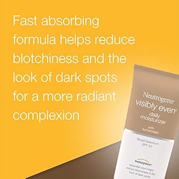 neutrogena visibly even daily facial moisturizer with broad spectrum spf 30 sunscreen