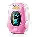 Children Fingertip Pulse Oximeter Blood Oxygen Saturation Monitor for Baby Kids and Pediatric with OLED Screen and Batteries (Blue)