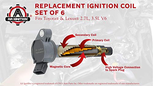 3 Ignition+Coil+Set+Replaces+90919+A2007