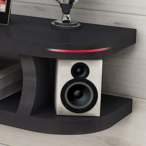 Floating Shelf Floating Shelf Wall TV Cabinet Wall Background Storage Shelf Open Shelf with Drawer for DVD Satellite TV Box Cable Box (Color : B, Size : 120CM) - Thumbnail 2