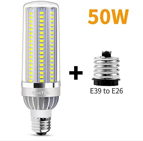 Ankamal Elec LED Corn Light Bulbs Super Brigh Corn Light - 3000K Soft/Warm White for Garage Outside Yard Warehouse Commercial Building Factory Front Door [Energy Class A+] (E27 White, 50W)