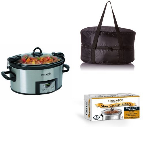 Cook & Carry CrockPot SCCPVL610S 6Quart Programmable Cook and Carry