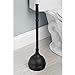 InterDesign Kent Bathware, Toilet Plunger and Holder for Bathroom Storage - Black