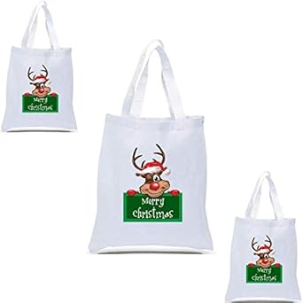 reusable shopping bags christmas