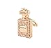 Crystal Key Chain, Smartlife15 Rhinestone Charm Key Ring Gift for Women Girl Bag Cellphone Car Pendant (Coffee(Perfume Bottle))