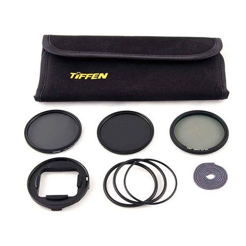 Snake River Prototyping BlurFix3+ 55mm Filter Pack for GoPro Hero3+/4, Includes BlurFix3+ 55 Adapter, 55mm CP-MC Filter, 55mm Tiffen ND0.6 Filter, 55mm Tiffen ND0.9 Filter