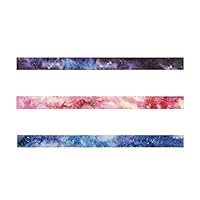 alignmentpai 3Pcs Flower Fruit Cartoon Sticky Paper Adhesive Decor Washi Tape Set, 5m DIY Masking Tape 7#