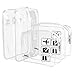 ANRUI Clear Toiletry Bag TSA Approved Travel Carry On Airport Airline Compliant Bag Quart Sized 3-1-1 Kit Travel Luggage Pouch 3 Pack (Clear)