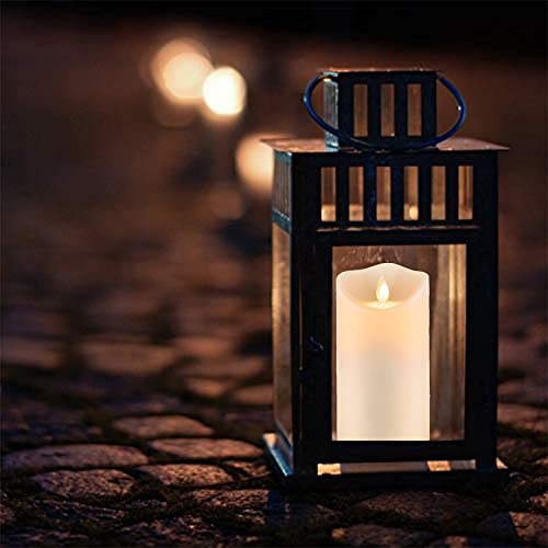 Enido Flickering Flameless Candles Outdoor Waterproof Battery Operated