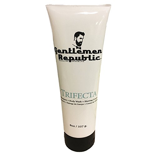 Gentlemen Republic Trifecta - Shampoo Body Wash And Shaving Cream For Men - 8Oz
