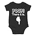 CBTwear Poop! There It Is Baby Bodysuit Funny Infant Boy Girl Outfit Cute Unisex Comfy Humor Romper (6 Months, Black)
