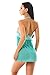 ADOREJOY Women's Halter Babydoll Lingerie Set Plus Size