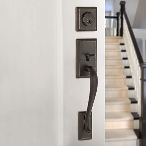 AmazonBasics Modern Exterior Door Handle with RightHand AmazonBasics Modern Exterior Door Handle with RightHand