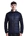 Puredown Weatherproof Men's Packable Down Puffer Jacket, Navy