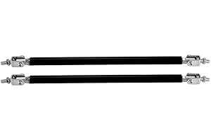 Aramox Bumper Lip Strut,1 Pair 20cm Car Front Bumper Support Bar Strut Car Modification Support Rod (Black)