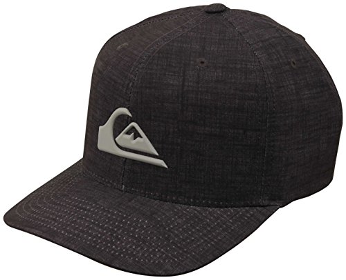 Quiksilver Mens Amphibs Stretch Flexfit Hat Large/X-Large Black