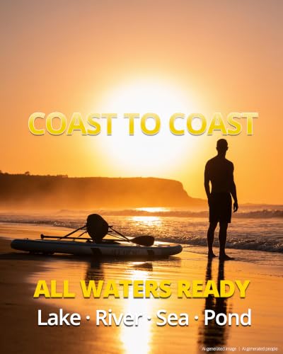 JOOLOOG Inflatable Stand Up Paddle Board with Seat for Adults,32" Wide SUP | 10'6" Inflatable SUP with seat & 4-piece paddle, cooler bag, camera mount, pump, backpack. Perfect for fishing & cruising