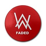 ATOPSHOP Alan Walker Logo Round Ceramic Coaster Set