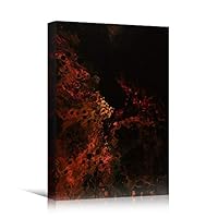 Canvas Wall Art Liquid Abstract Abstract Colorful Decorative Elements Mixed Media Multicolor Swirly - 12x18 inches