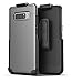 Encased Galaxy Note 8 Belt Case - SlimShield Protective Grip Case with Holster Clip for Samsung Note 8 (Gunmetal Grey)